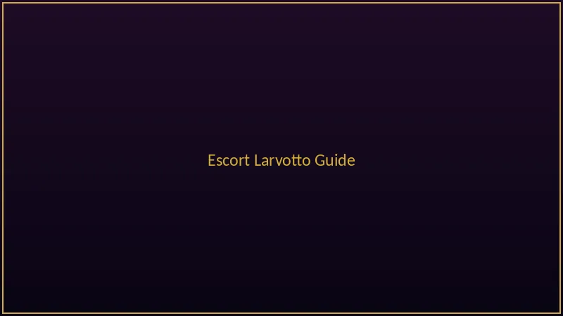 Escort Larvotto guide with beach vibes